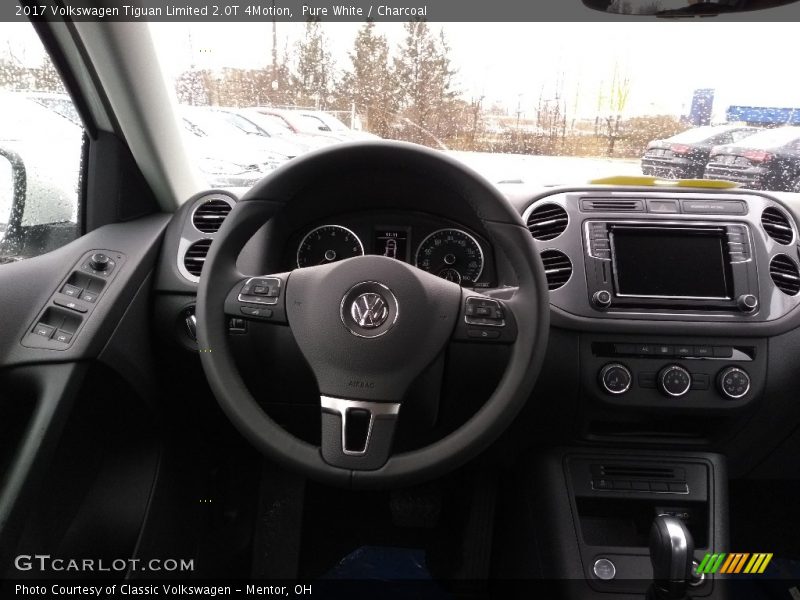 Pure White / Charcoal 2017 Volkswagen Tiguan Limited 2.0T 4Motion