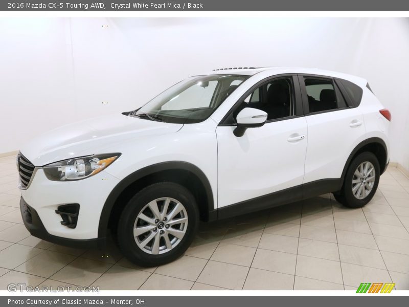 Crystal White Pearl Mica / Black 2016 Mazda CX-5 Touring AWD