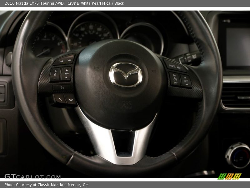 Crystal White Pearl Mica / Black 2016 Mazda CX-5 Touring AWD
