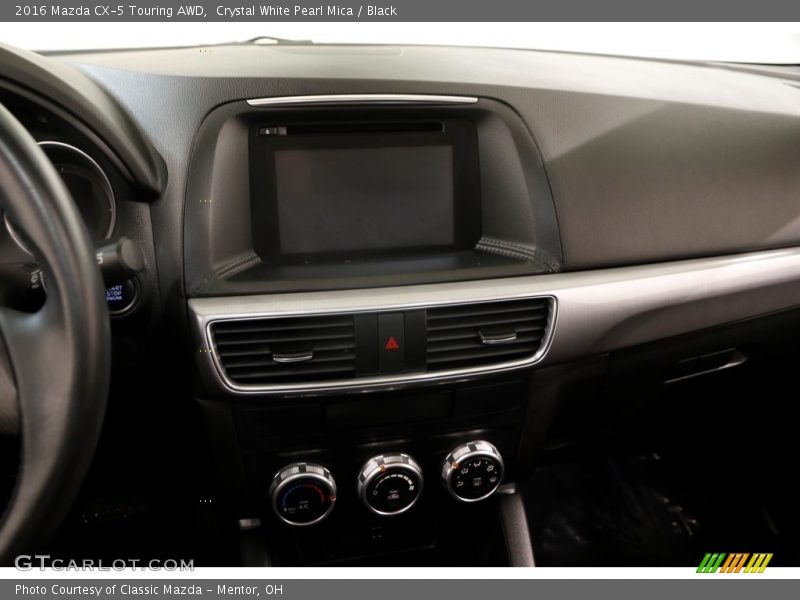 Crystal White Pearl Mica / Black 2016 Mazda CX-5 Touring AWD