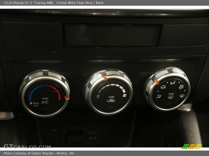Crystal White Pearl Mica / Black 2016 Mazda CX-5 Touring AWD