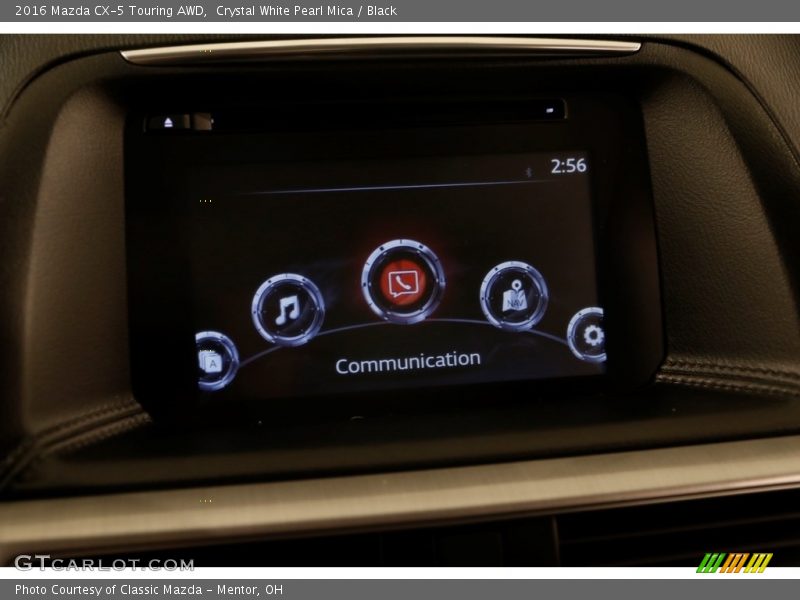 Crystal White Pearl Mica / Black 2016 Mazda CX-5 Touring AWD