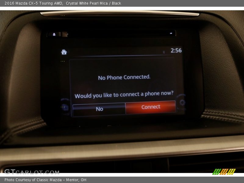 Crystal White Pearl Mica / Black 2016 Mazda CX-5 Touring AWD