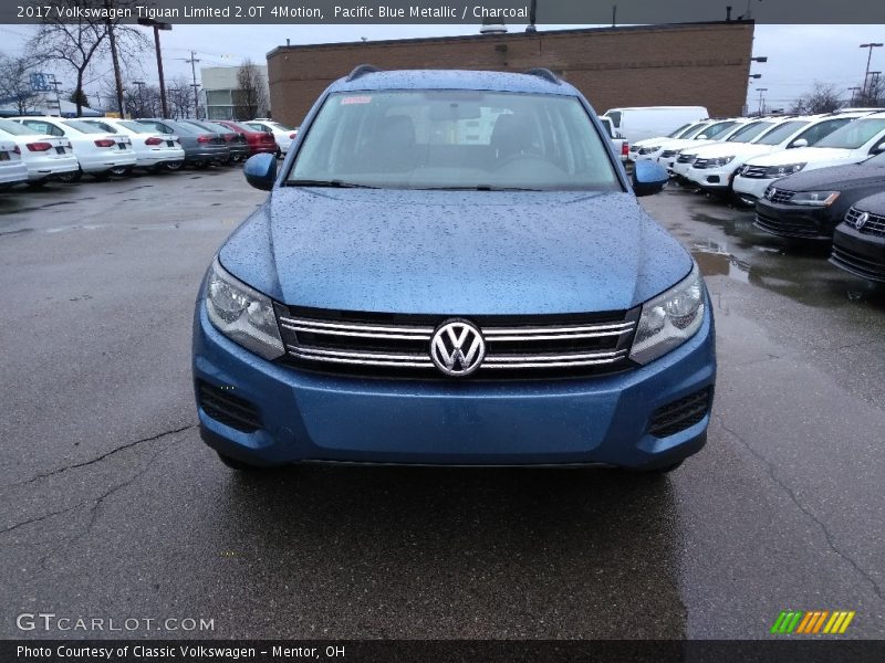 Pacific Blue Metallic / Charcoal 2017 Volkswagen Tiguan Limited 2.0T 4Motion