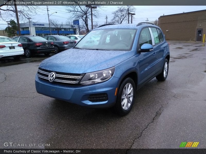 Pacific Blue Metallic / Charcoal 2017 Volkswagen Tiguan Limited 2.0T 4Motion