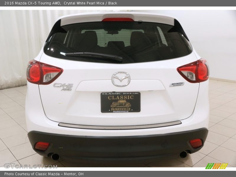 Crystal White Pearl Mica / Black 2016 Mazda CX-5 Touring AWD