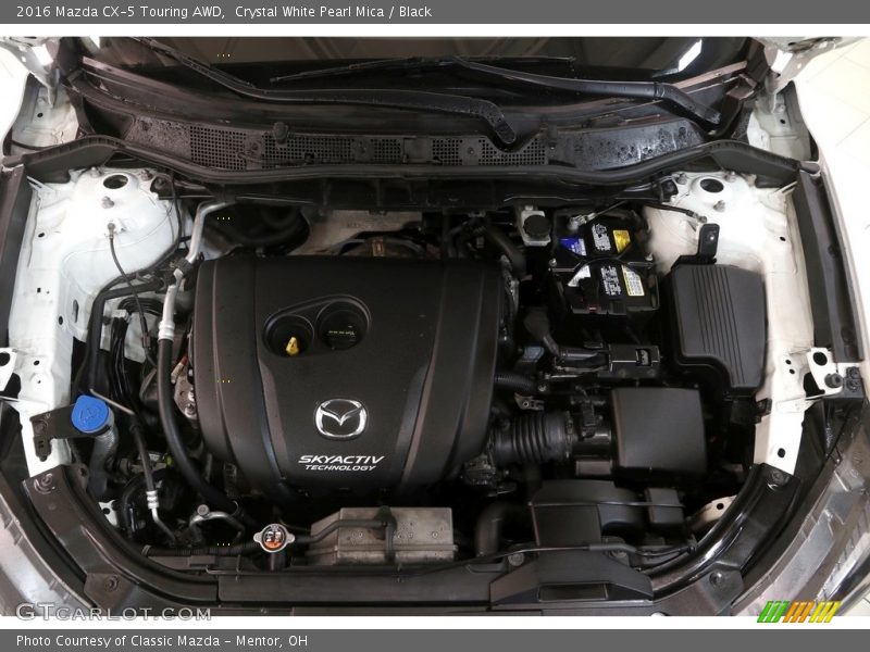 Crystal White Pearl Mica / Black 2016 Mazda CX-5 Touring AWD