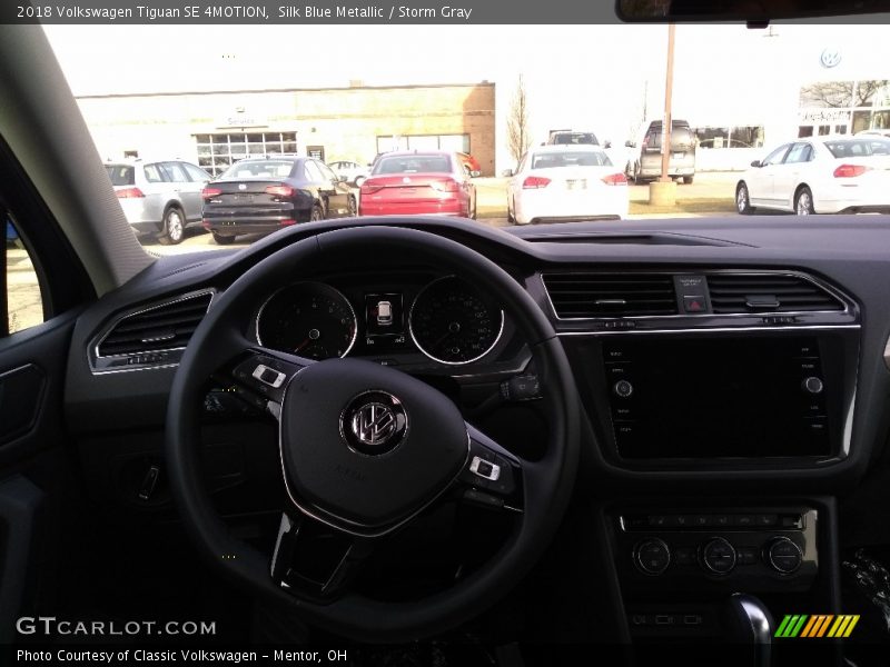 Silk Blue Metallic / Storm Gray 2018 Volkswagen Tiguan SE 4MOTION