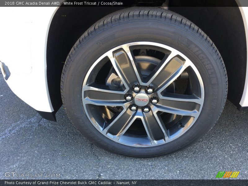 White Frost Tricoat / Cocoa/Shale 2018 GMC Acadia Denali AWD