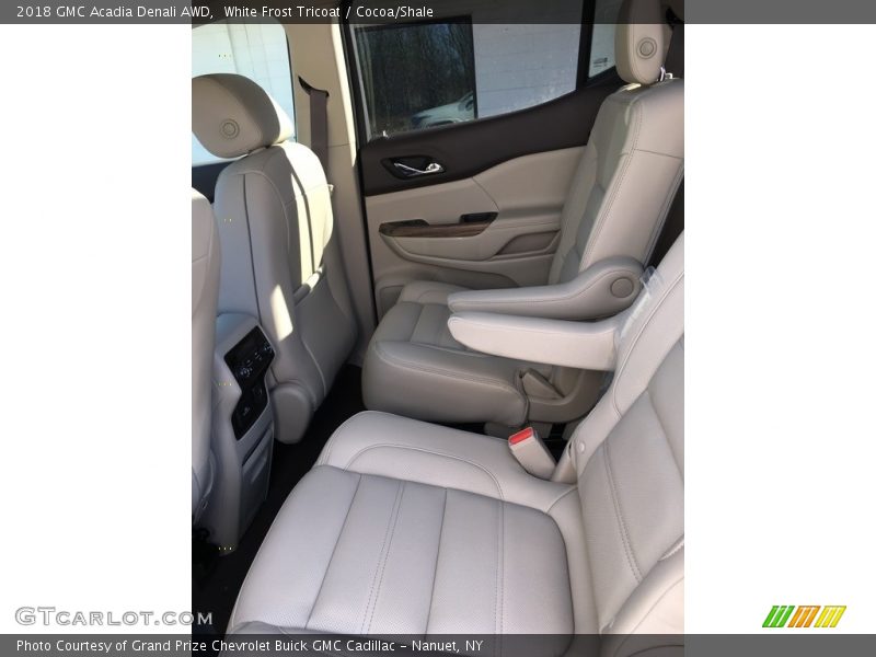 White Frost Tricoat / Cocoa/Shale 2018 GMC Acadia Denali AWD