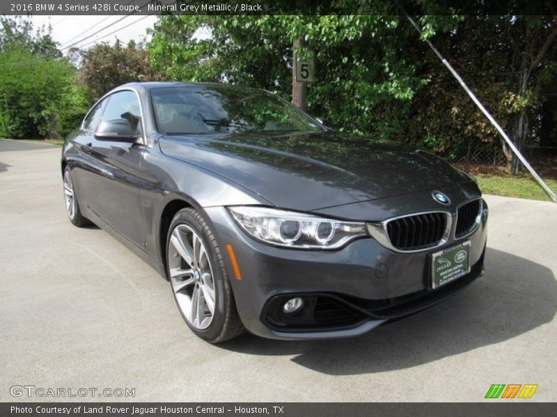 Mineral Grey Metallic / Black 2016 BMW 4 Series 428i Coupe