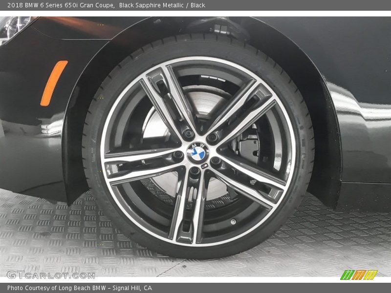 Black Sapphire Metallic / Black 2018 BMW 6 Series 650i Gran Coupe