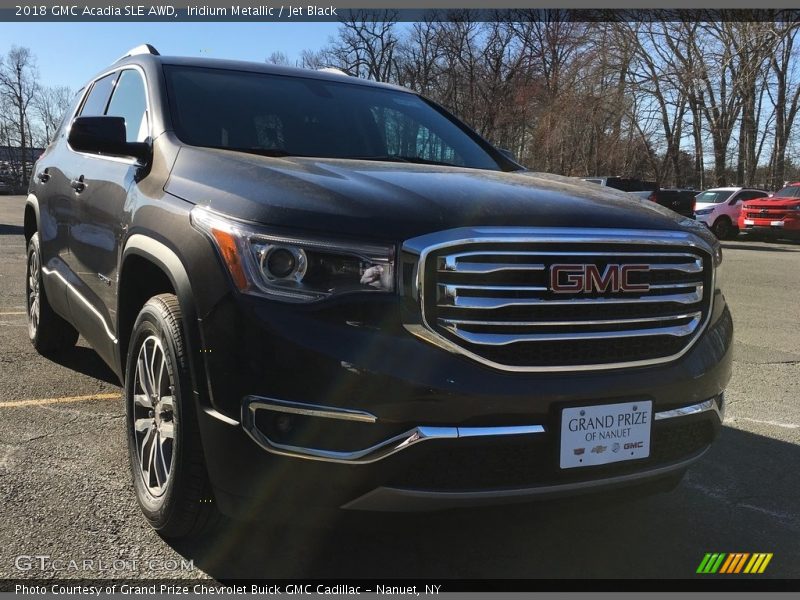 Iridium Metallic / Jet Black 2018 GMC Acadia SLE AWD