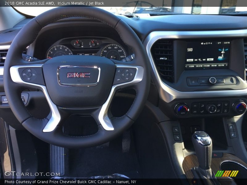 Iridium Metallic / Jet Black 2018 GMC Acadia SLE AWD