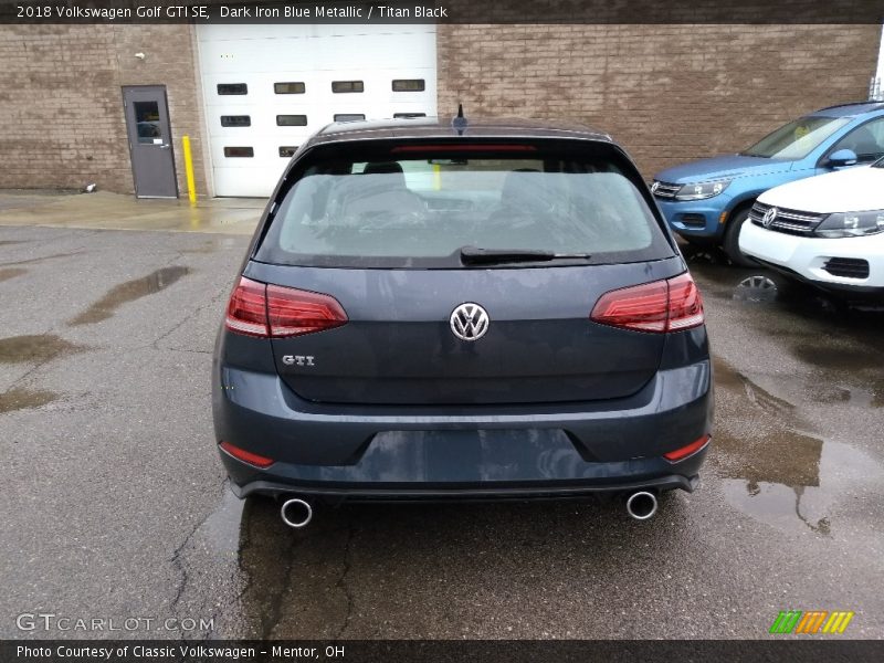 Dark Iron Blue Metallic / Titan Black 2018 Volkswagen Golf GTI SE