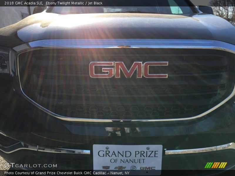 Ebony Twilight Metallic / Jet Black 2018 GMC Acadia SLE