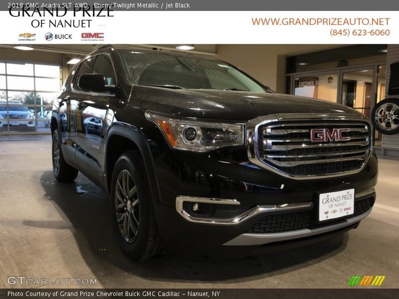 Ebony Twilight Metallic / Jet Black 2018 GMC Acadia SLT AWD