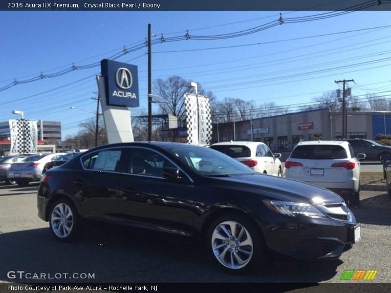 Crystal Black Pearl / Ebony 2016 Acura ILX Premium