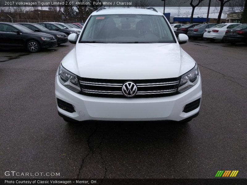 Pure White / Charcoal 2017 Volkswagen Tiguan Limited 2.0T 4Motion