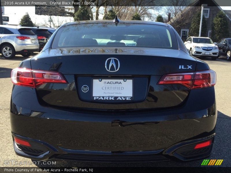 Crystal Black Pearl / Ebony 2016 Acura ILX Premium