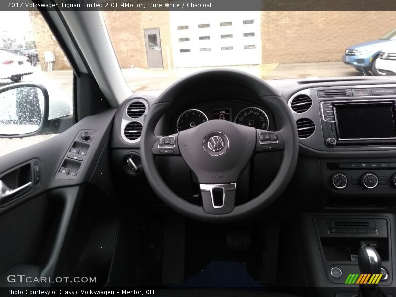 Pure White / Charcoal 2017 Volkswagen Tiguan Limited 2.0T 4Motion