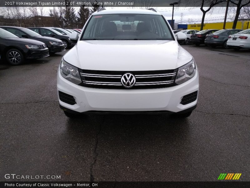 Pure White / Charcoal 2017 Volkswagen Tiguan Limited 2.0T 4Motion