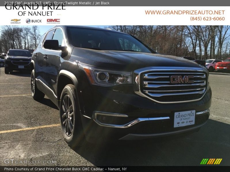 Ebony Twilight Metallic / Jet Black 2018 GMC Acadia SLT AWD