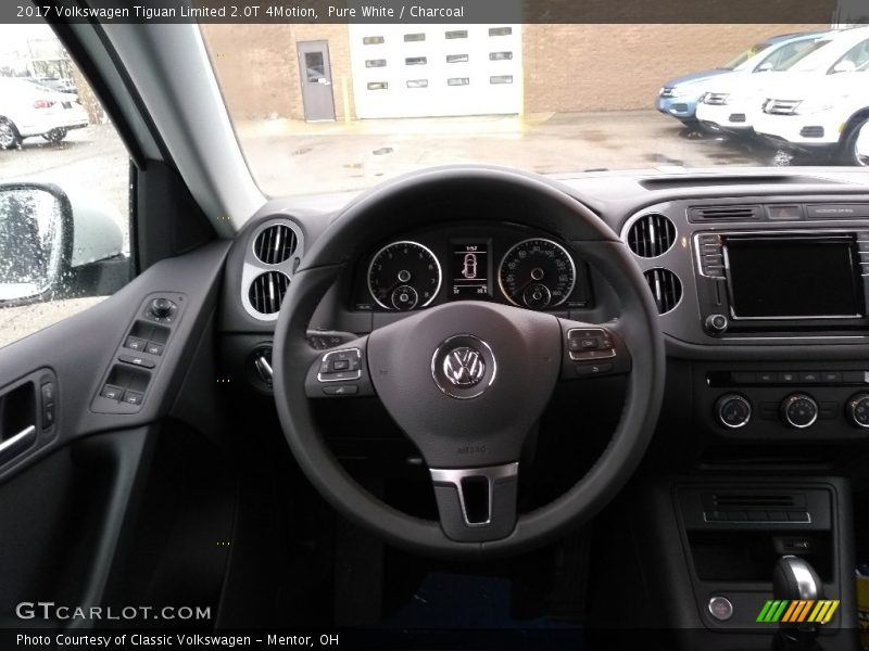 Pure White / Charcoal 2017 Volkswagen Tiguan Limited 2.0T 4Motion