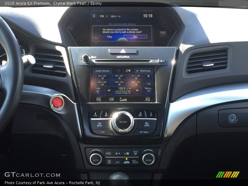 Crystal Black Pearl / Ebony 2016 Acura ILX Premium