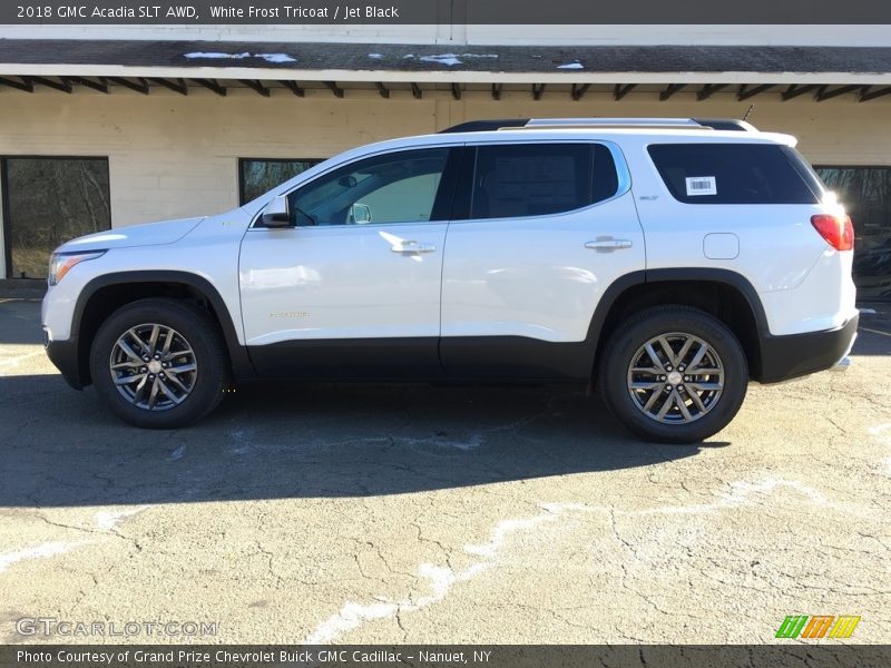 White Frost Tricoat / Jet Black 2018 GMC Acadia SLT AWD