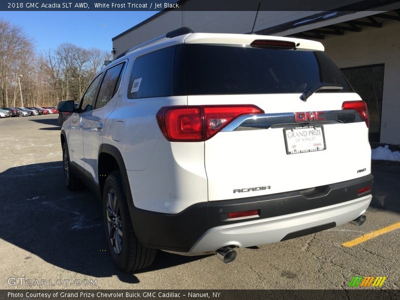 White Frost Tricoat / Jet Black 2018 GMC Acadia SLT AWD