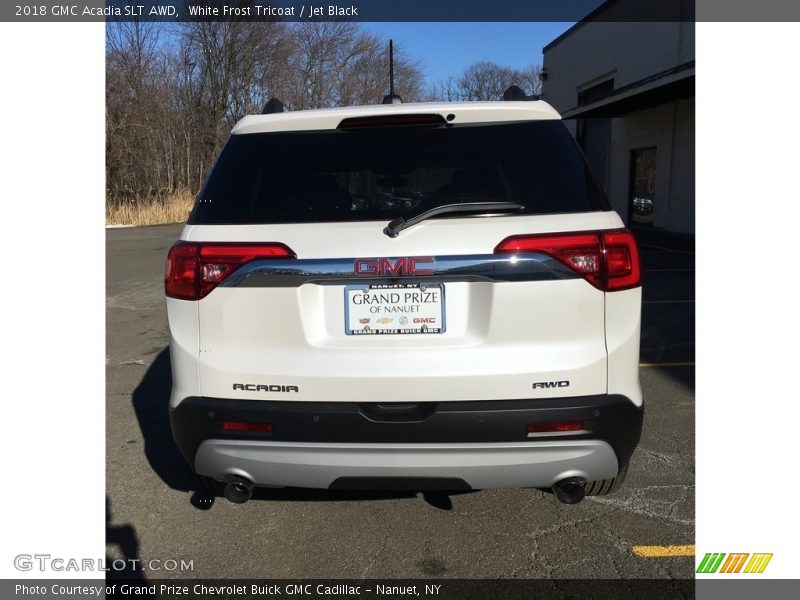 White Frost Tricoat / Jet Black 2018 GMC Acadia SLT AWD
