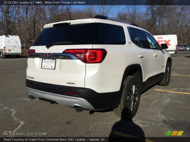White Frost Tricoat / Jet Black 2018 GMC Acadia SLT AWD