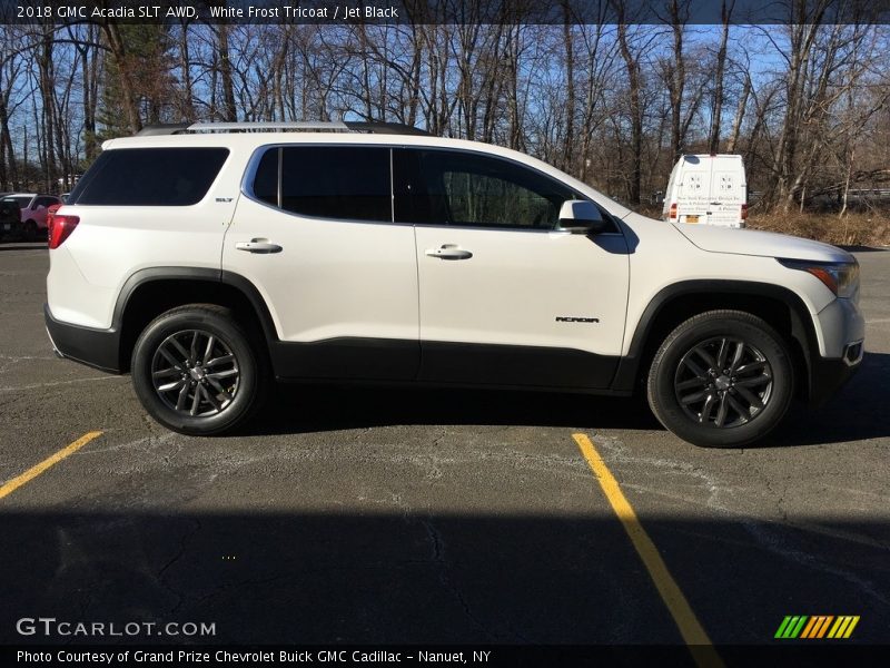 White Frost Tricoat / Jet Black 2018 GMC Acadia SLT AWD
