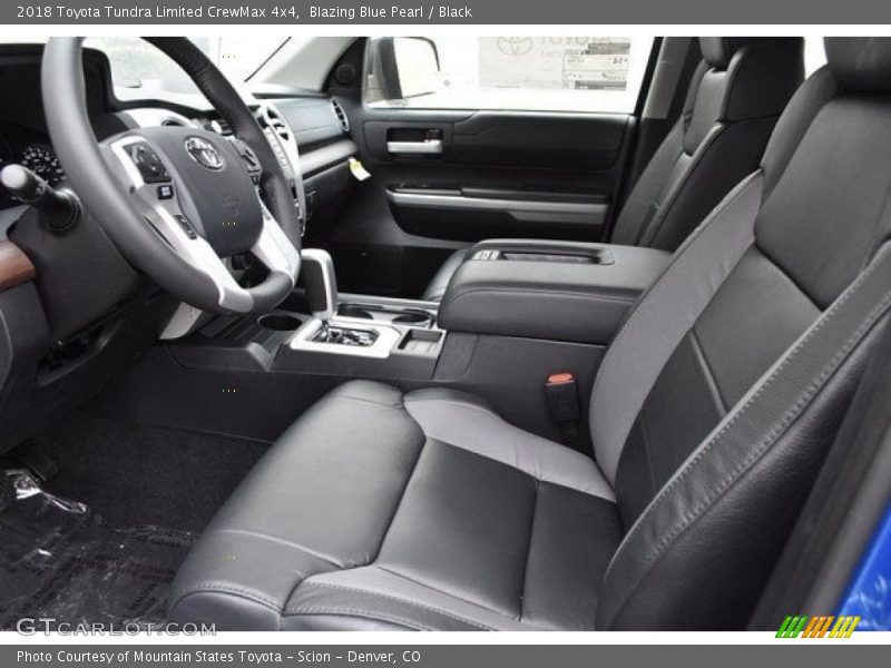 Blazing Blue Pearl / Black 2018 Toyota Tundra Limited CrewMax 4x4