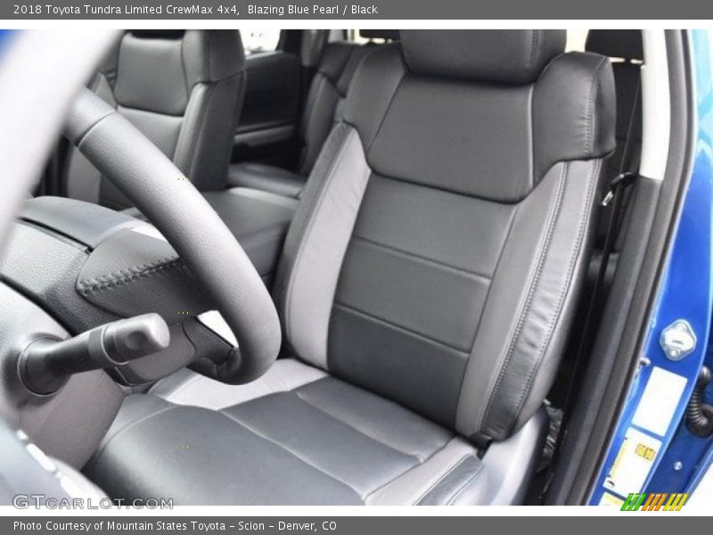 Blazing Blue Pearl / Black 2018 Toyota Tundra Limited CrewMax 4x4