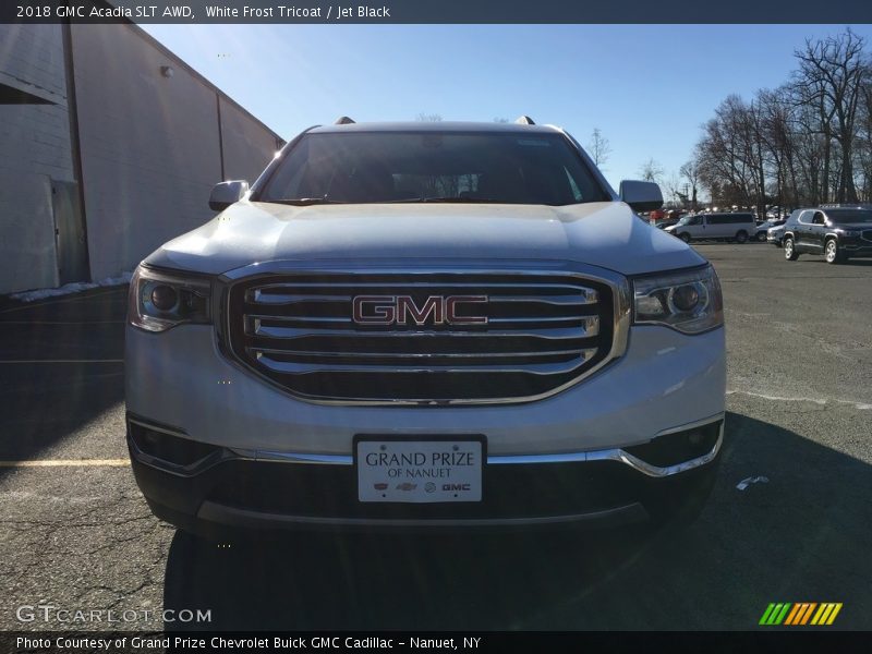 White Frost Tricoat / Jet Black 2018 GMC Acadia SLT AWD