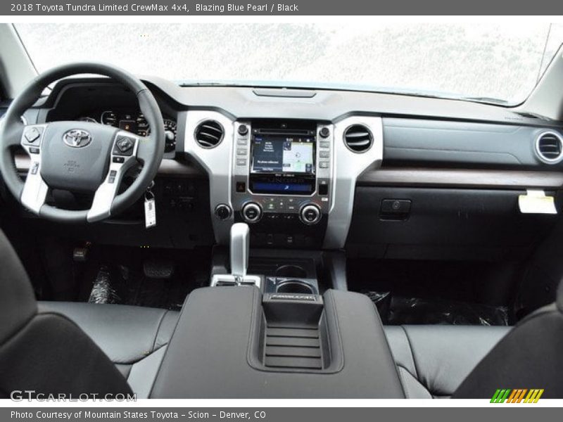 Blazing Blue Pearl / Black 2018 Toyota Tundra Limited CrewMax 4x4