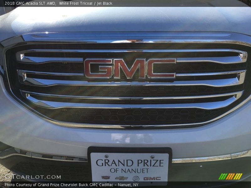White Frost Tricoat / Jet Black 2018 GMC Acadia SLT AWD