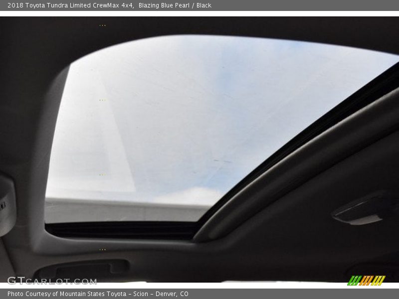 Blazing Blue Pearl / Black 2018 Toyota Tundra Limited CrewMax 4x4