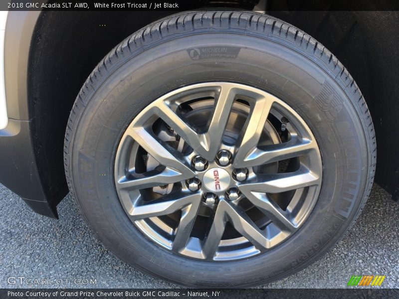 White Frost Tricoat / Jet Black 2018 GMC Acadia SLT AWD