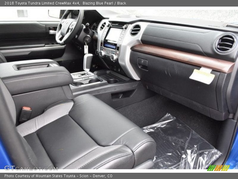 Blazing Blue Pearl / Black 2018 Toyota Tundra Limited CrewMax 4x4
