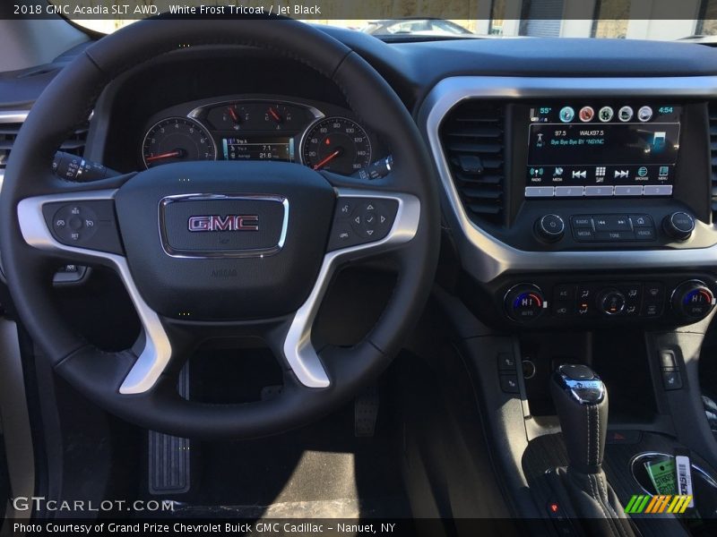 White Frost Tricoat / Jet Black 2018 GMC Acadia SLT AWD