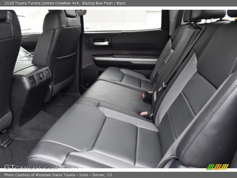 Blazing Blue Pearl / Black 2018 Toyota Tundra Limited CrewMax 4x4