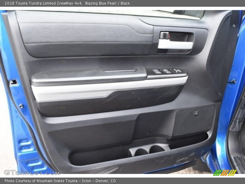 Blazing Blue Pearl / Black 2018 Toyota Tundra Limited CrewMax 4x4