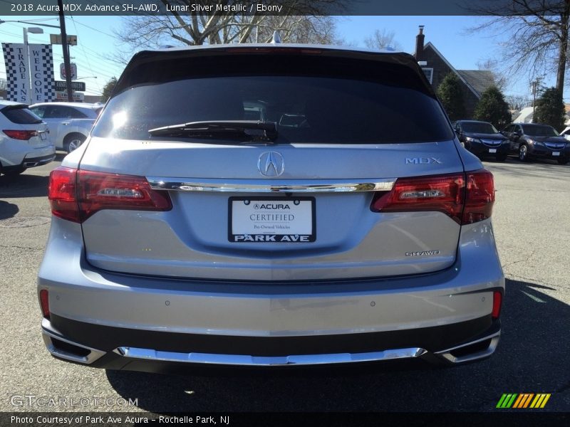 Lunar Silver Metallic / Ebony 2018 Acura MDX Advance SH-AWD