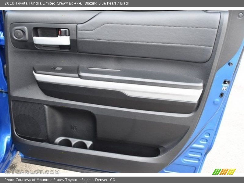Blazing Blue Pearl / Black 2018 Toyota Tundra Limited CrewMax 4x4