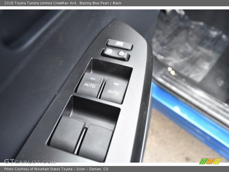 Blazing Blue Pearl / Black 2018 Toyota Tundra Limited CrewMax 4x4