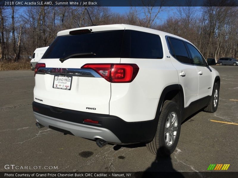 Summit White / Jet Black 2018 GMC Acadia SLE AWD