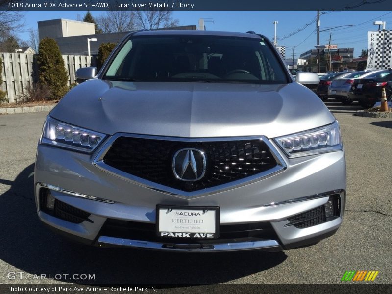 Lunar Silver Metallic / Ebony 2018 Acura MDX Advance SH-AWD